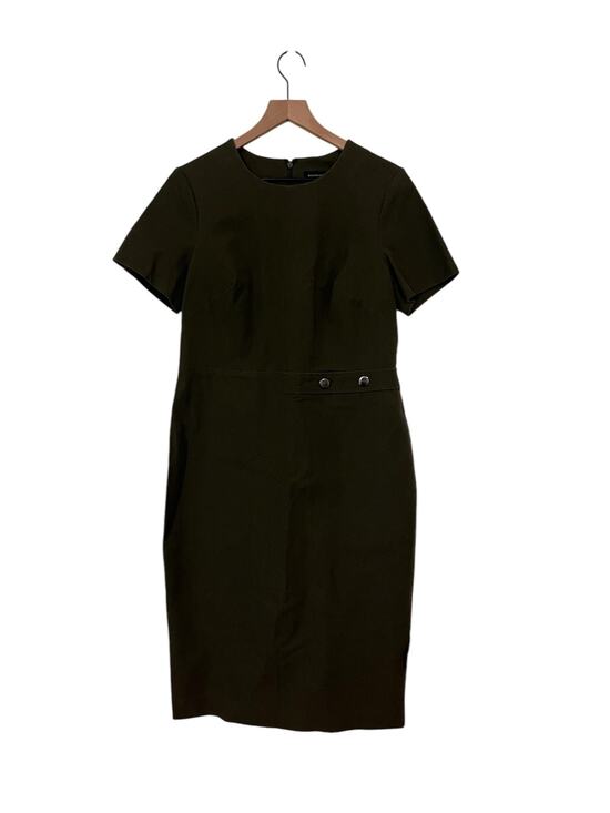 Banana Republic Dresses & Skirts - Banana Republic Short Sleeve Olive Green Sheath Dress Womens Size 12